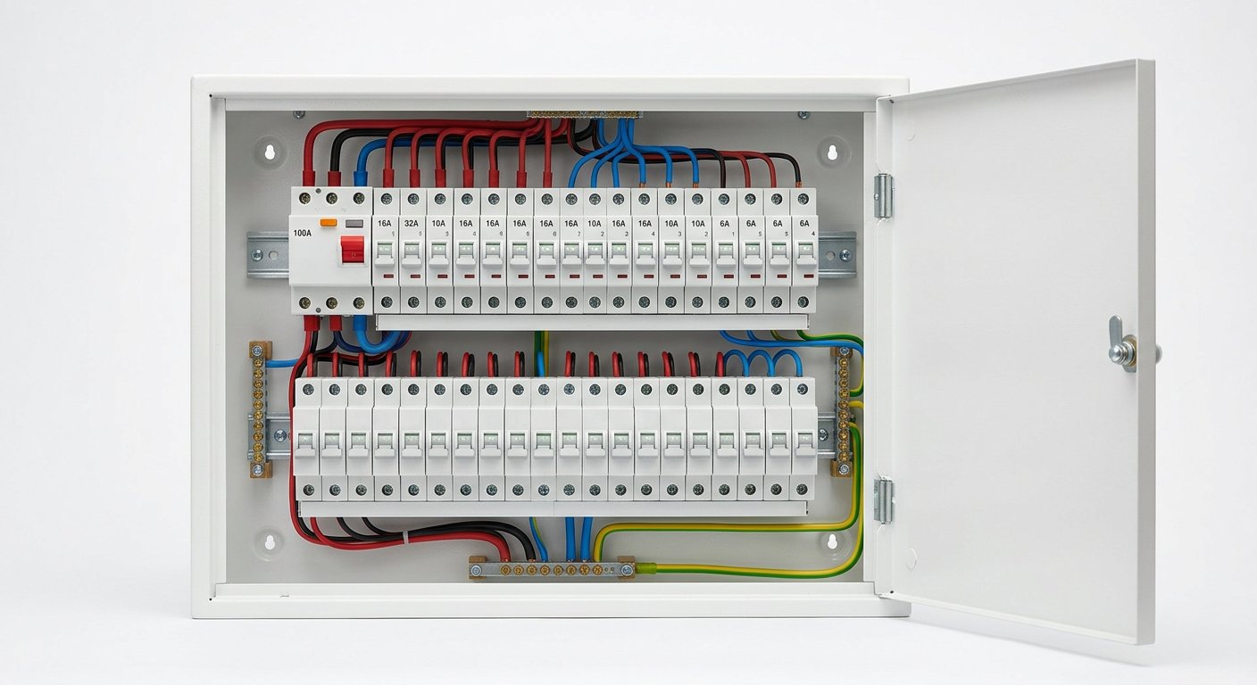 Focus 4-Way Consumer Unit with Main Switch